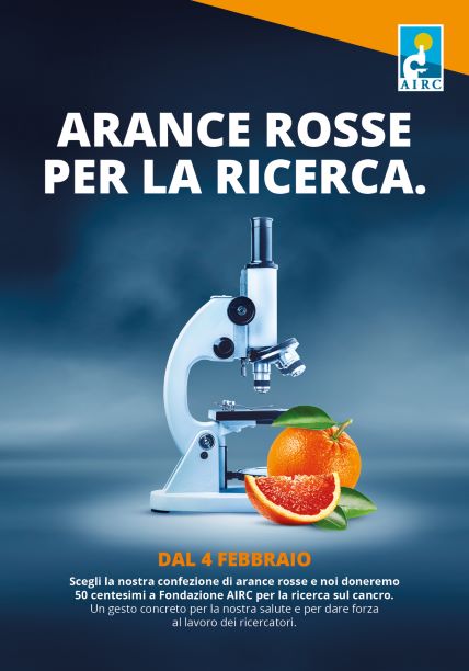 Le "Arance Rosse per la ricerca" tornano in 9000 supermercati per sostenere Fondazione Airc