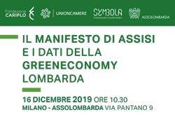 Convegno: "Il manifesto di Assisi e i dati della Green economy lombarda"