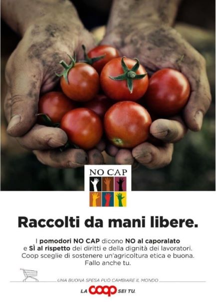 Coop e l’associazione No Cap insieme per la filiera etica del pomodoro