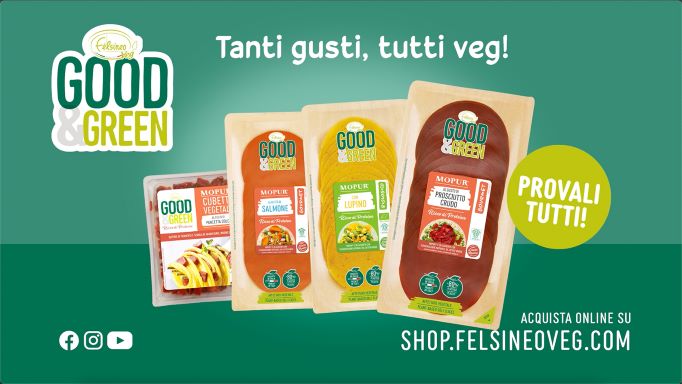 FelsineoVeg debutta in tv con la campagna “Tanti gusti, tutti veg”