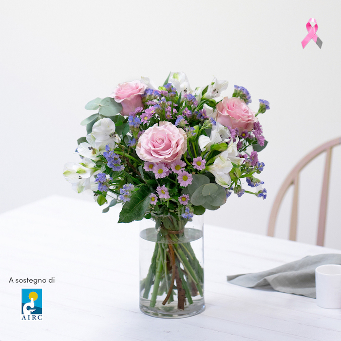 Interflora con Fondazione Airc nel mese della prevenzione contro il tumore al seno