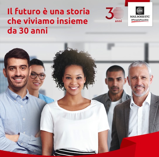 Mail Boxes Etc. celebra 30 anni come partner delle Pmi in Italia e nel mondo