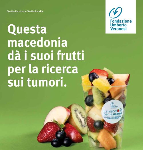 Al via “La macedonia per la ricerca”: Fondazione Umberto Veronesi e Autogrill insieme per la ricerca scientifica d’eccellenza