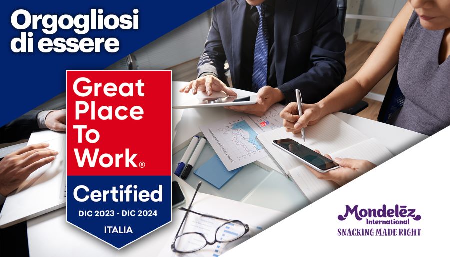 Mondelēz International Italia ottiene la certificazione Great Place to Work