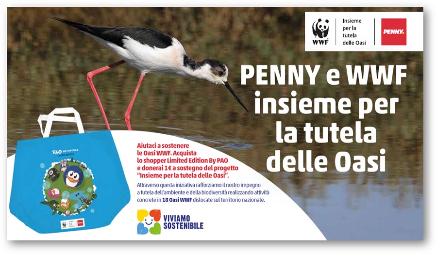Penny Italia insieme a Wwf per la tutela delle oasi