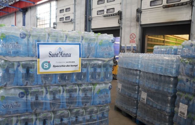 Acqua Sant'Anna va in aiuto dell'Ucraina con la onlus Specchio dei tempi