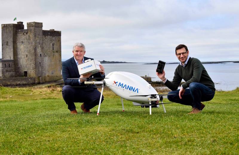 Green Retail  - Irlanda: i droni di Manna consegnano a domicilio gli smartphone di Samsung 