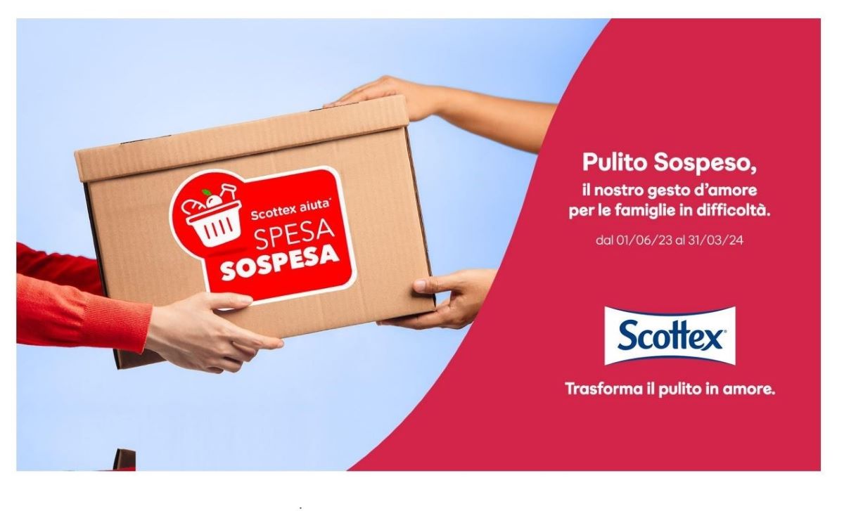 Scottex dona 100.000 pasti per combattere la povertà alimentare in Italia