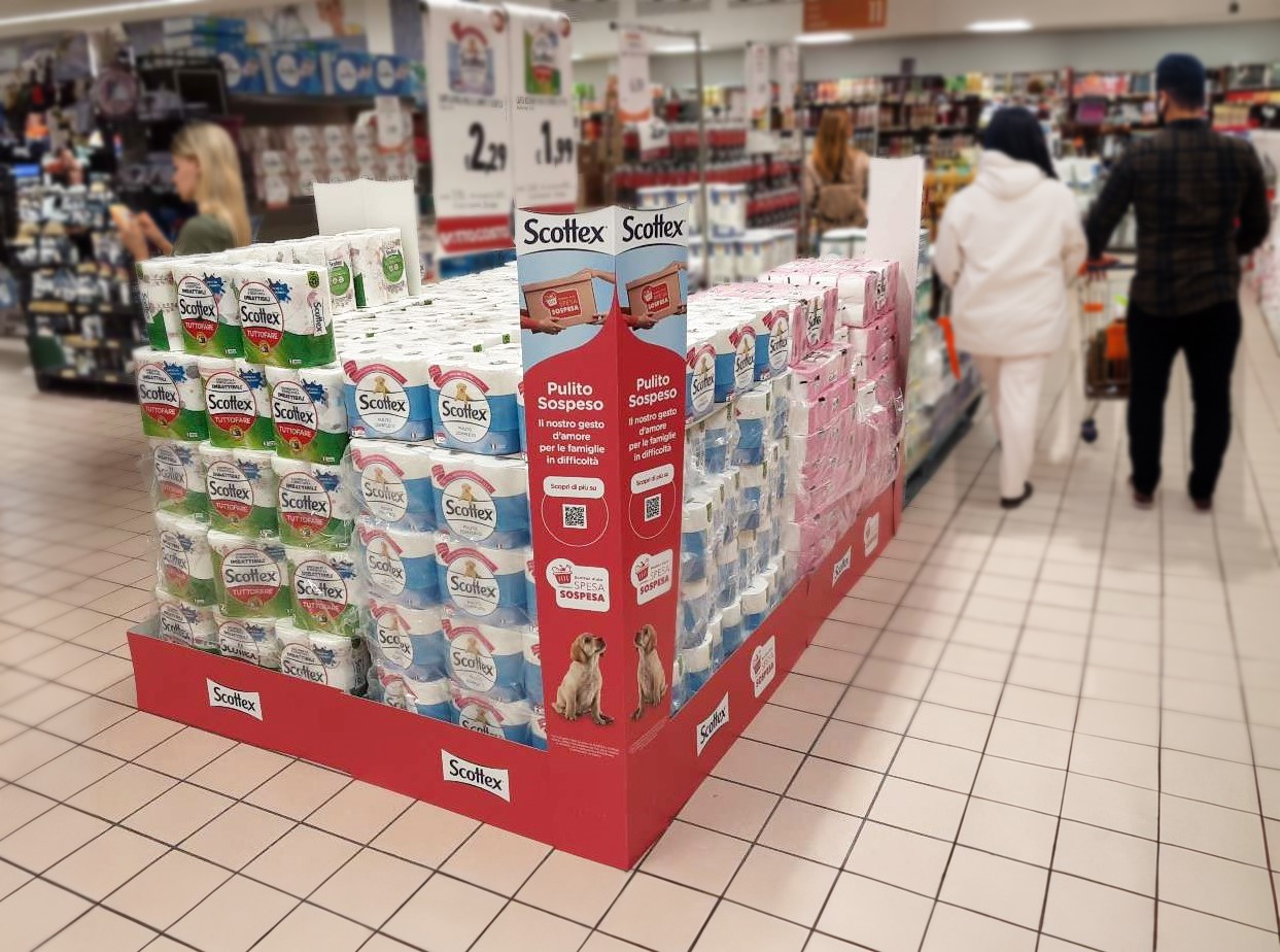L'iniziativa Pulito Sospeso di Scottex raggiunge traguardi significativi: 50.000 pasti distribuiti e sostegno a 14.000 persone