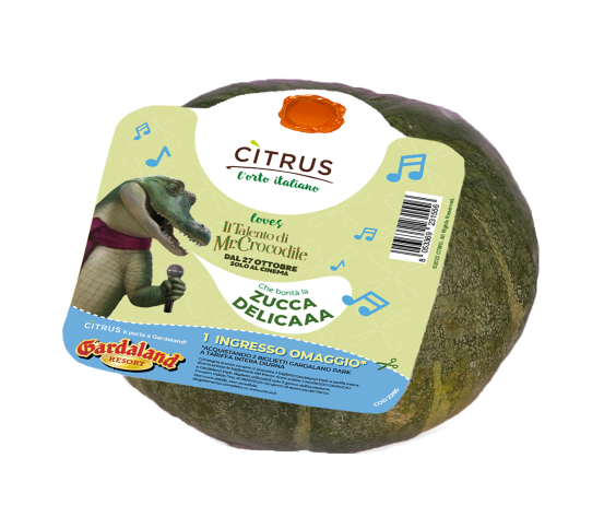 Citrus l’Orto Italiano porta tutti a Gardaland con la zucca firmata “Il talento di Mr. Crocodile”