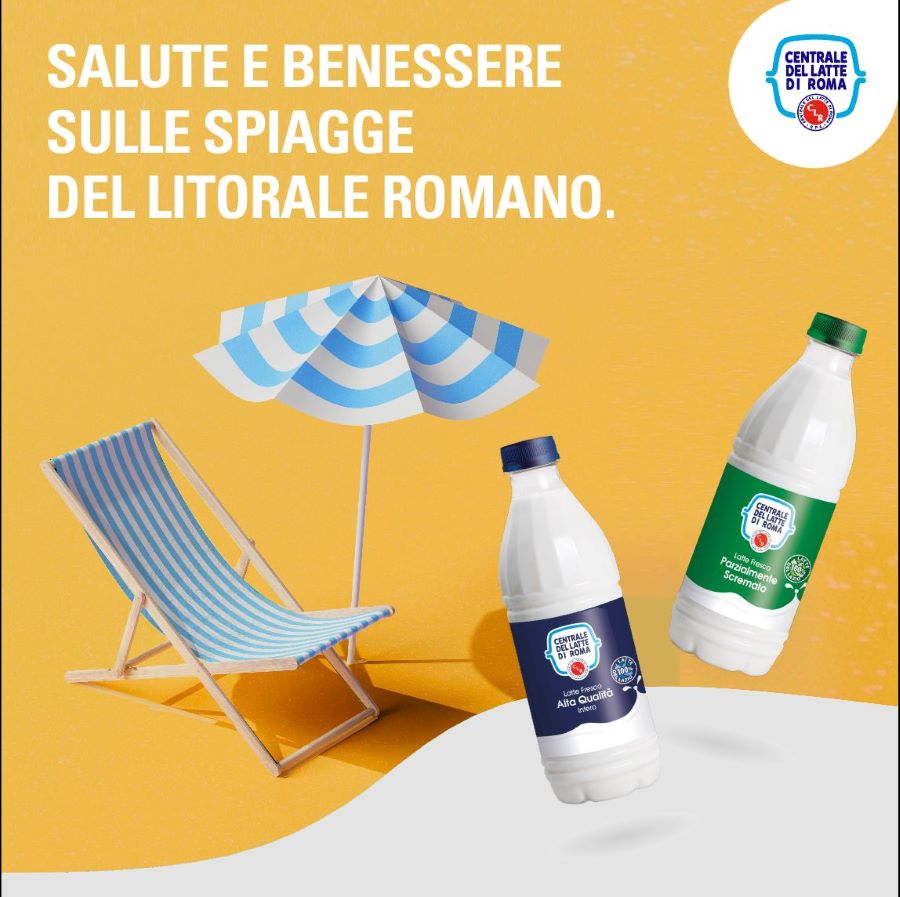 Centrale del Latte di Roma e Federbalneari Roma promuovono il consumo di latte sulle spiagge del litorale romano