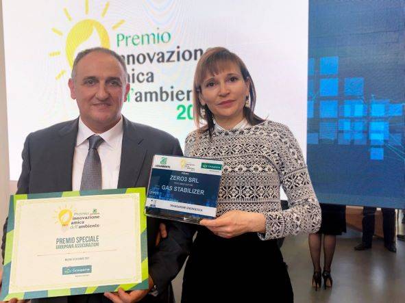La startup romagnola Zero3 premiata a Milano da Legambiente