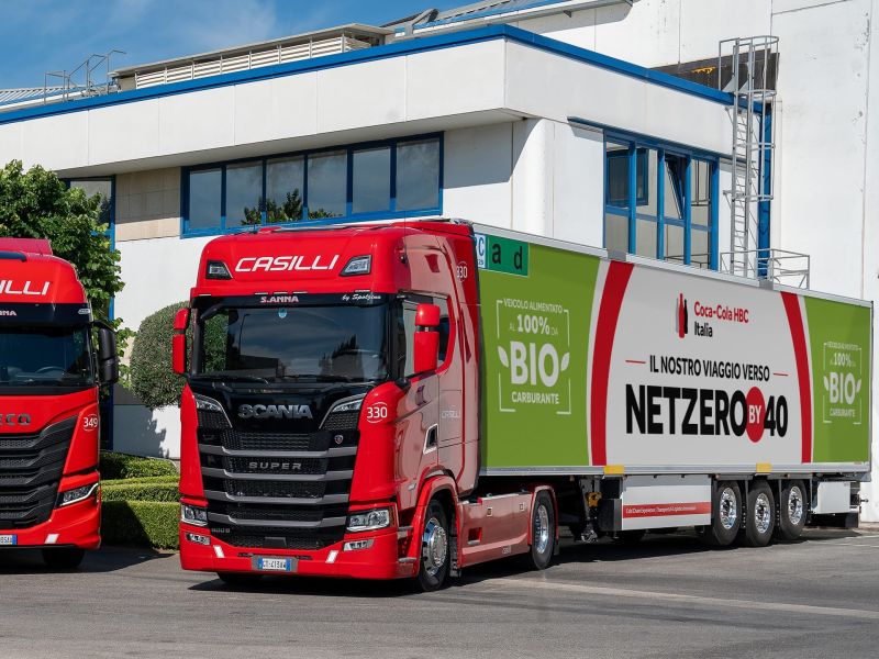 Coca-Cola e Casilli Enterprise scelgono mezzi alimentati con biocarburanti
