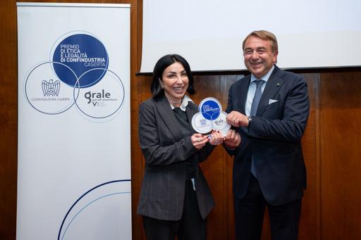 D'Amico riceve il Premio di Etica e Legalità da Confindustria Caserta