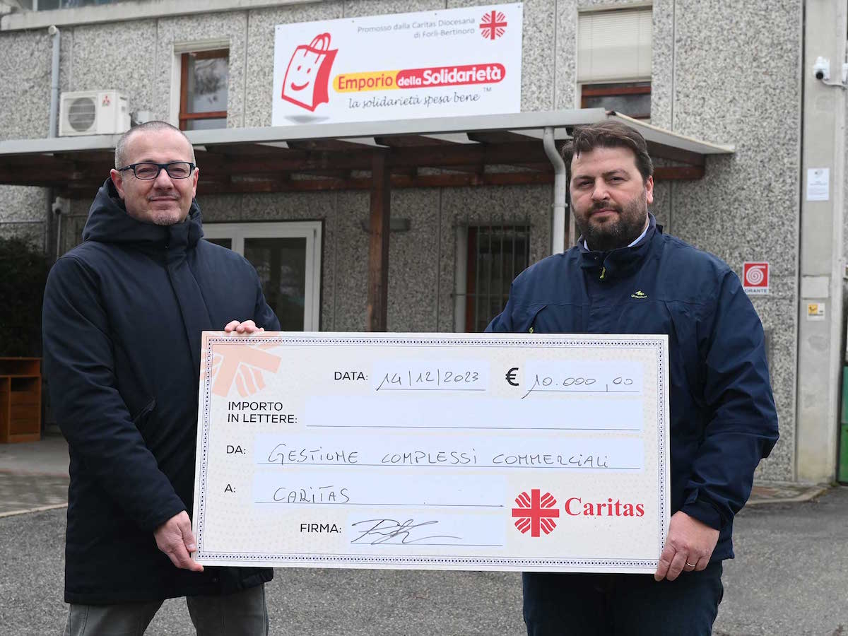 Gcc dona alle Caritas romagnole 10 mila euro grazie al risparmio sugli addobbi natalizi