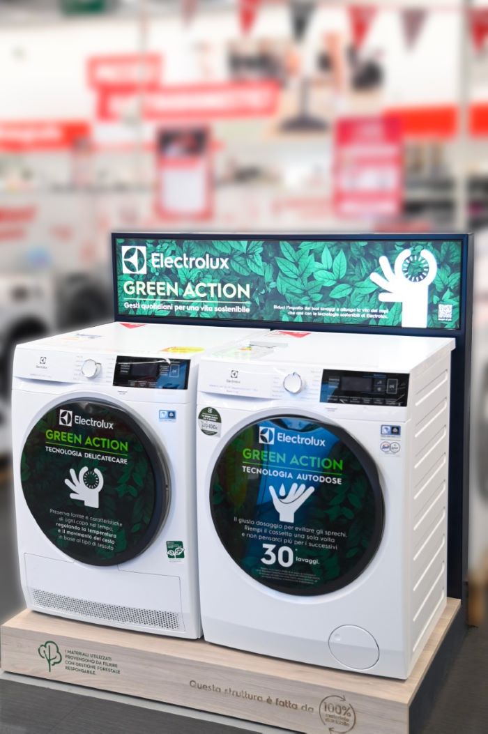 Con il progetto Green Action Electrolux trasforma gli store per incentivare scelte sostenibili