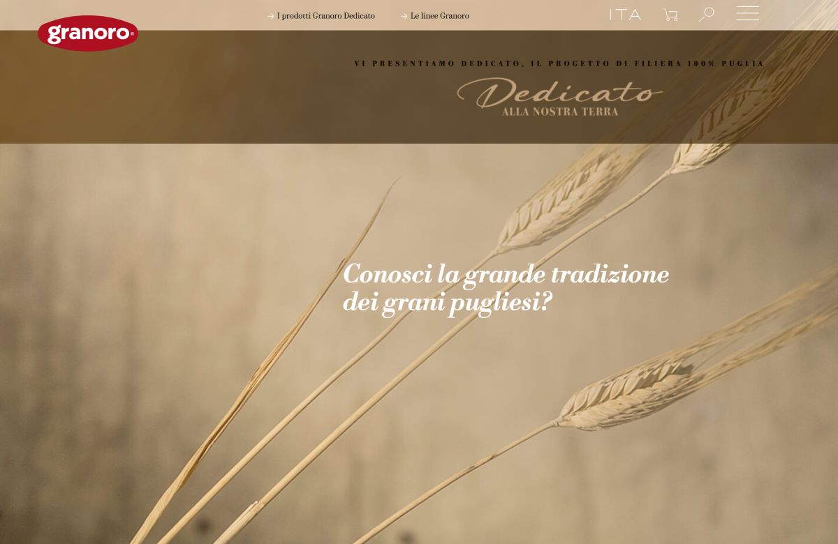 Granoro presenta il nuovo sito web: la pasta e il territorio diventano protagonisti