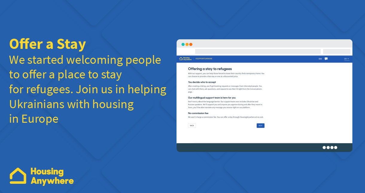 HousingAnywhere e Immobiliare.it vanno in supporto dell'Ucraina
