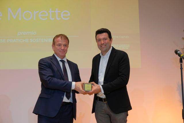 Le Morette premiata per le politiche sostenibili nell'enoturismo
