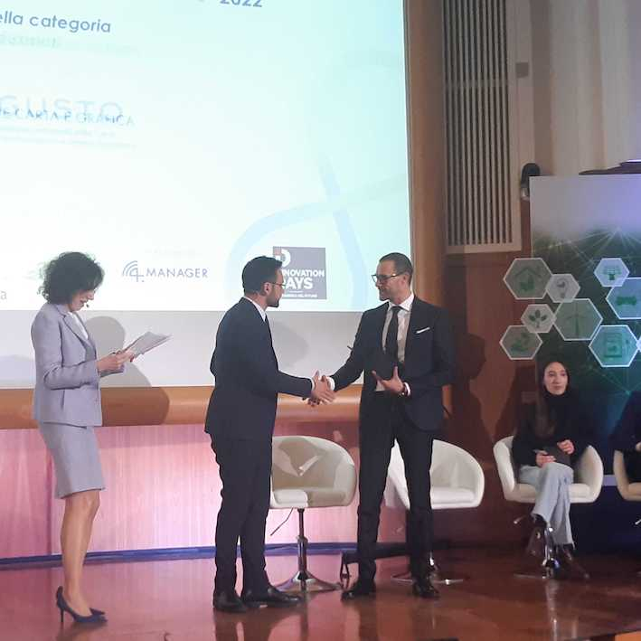 Regusto vince il primo premio al concorso "Best Performer dell'Economia Circolare 2022” di Confindustria