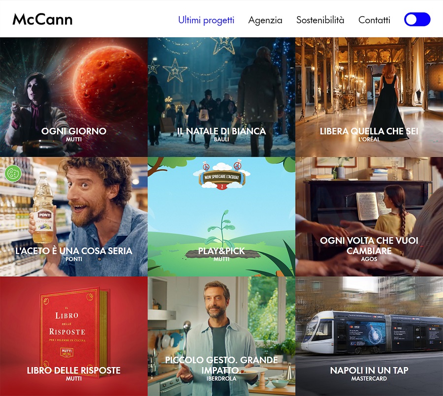 McCann Italy lancia il suo primo sito web sostenibile e innovativo