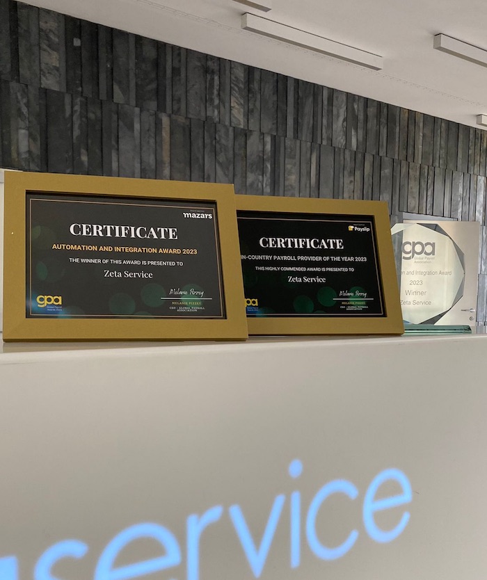 Zeta Service vince ai Global Payroll Awards il premio "Automation and Integration Award 2023"