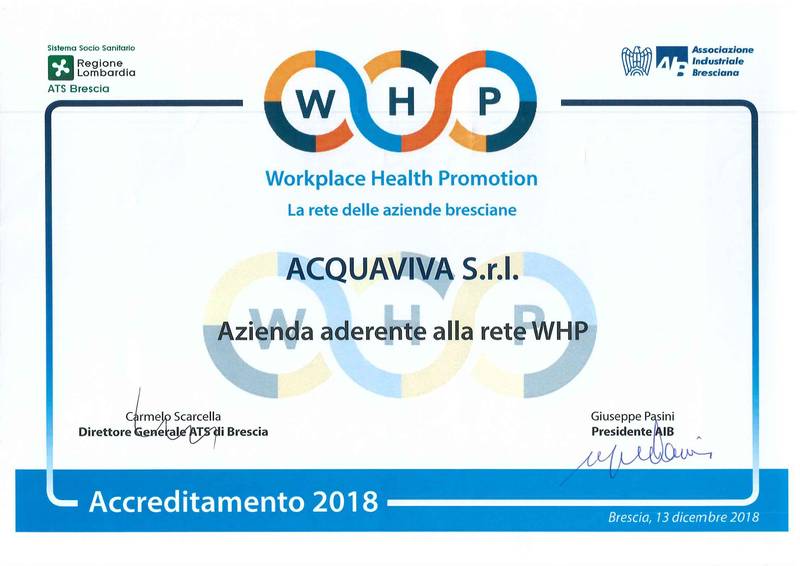Acquaviva aderisce al programma WHP
