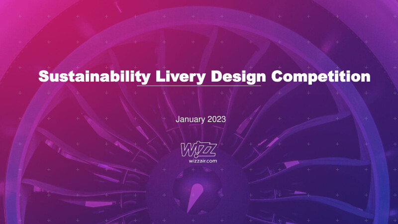 Wizz Air lancia un concorso di design per progettare la sua nuova livrea della sostenibilità