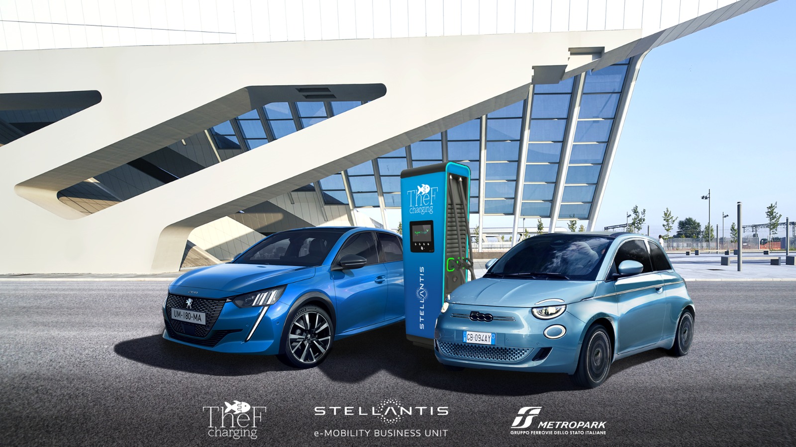 E-Mobility: accordo tra Gruppo Fs, TheF Charging e Gruppo Stellantis per 600 nuovi punti di ricarica in 50 parcheggi nelle stazioni
