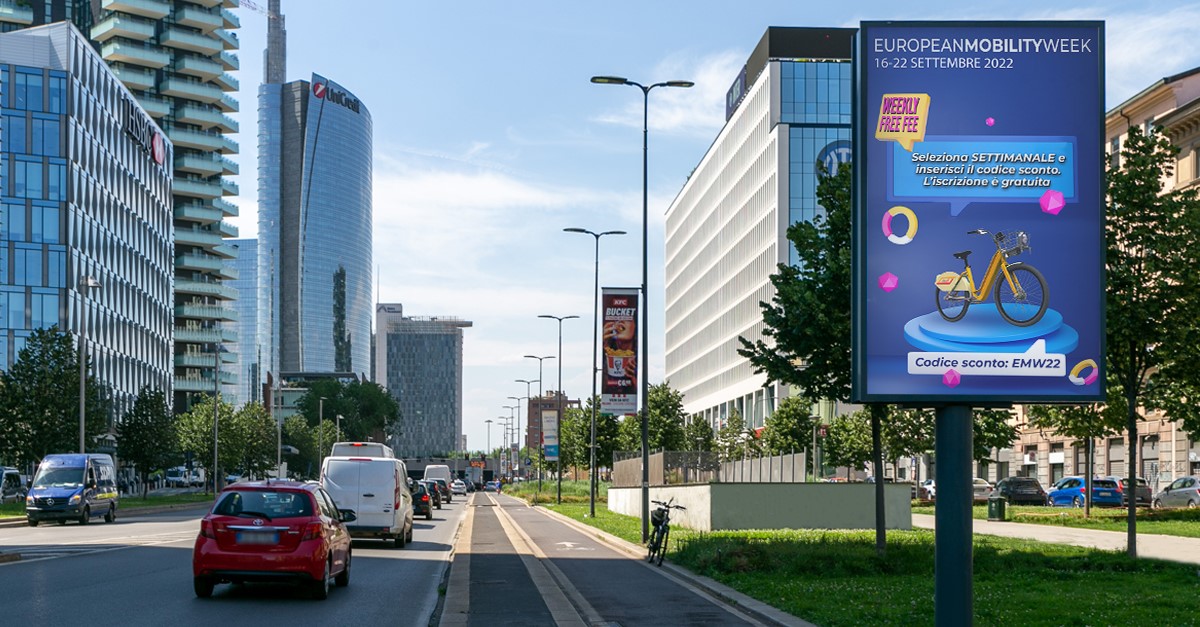 Settimana Europea della Mobilità Sostenibile: abbonamenti e minuti gratis BikeMi da Clear Channel Italia