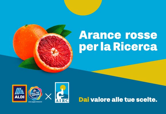 "Arance rosse per la ricerca": Aldi per il sesto anno è al fianco della comunità scientifica