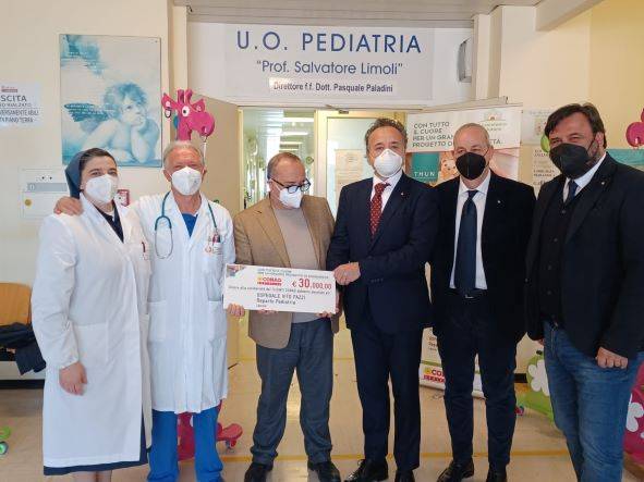 Conad Adriatico dona 30 mila euro a favore del Reparto Pediatria dell’Ospedale Vito Fazzi di Lecce