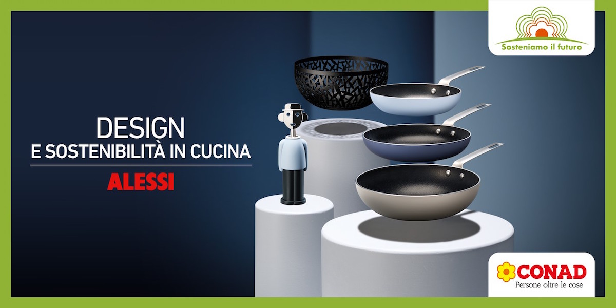 Conad insieme ad Alessi lancia una nuova collezione premi all’insegna della sostenibilità e del Made in Italy