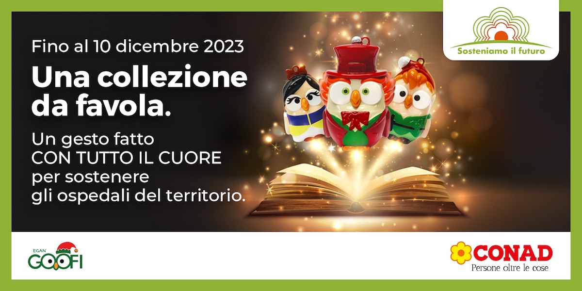 Conad rilancia la collezione solidale Goofi by Egan a sostegno degli ospedali e dei reparti pediatrici italiani