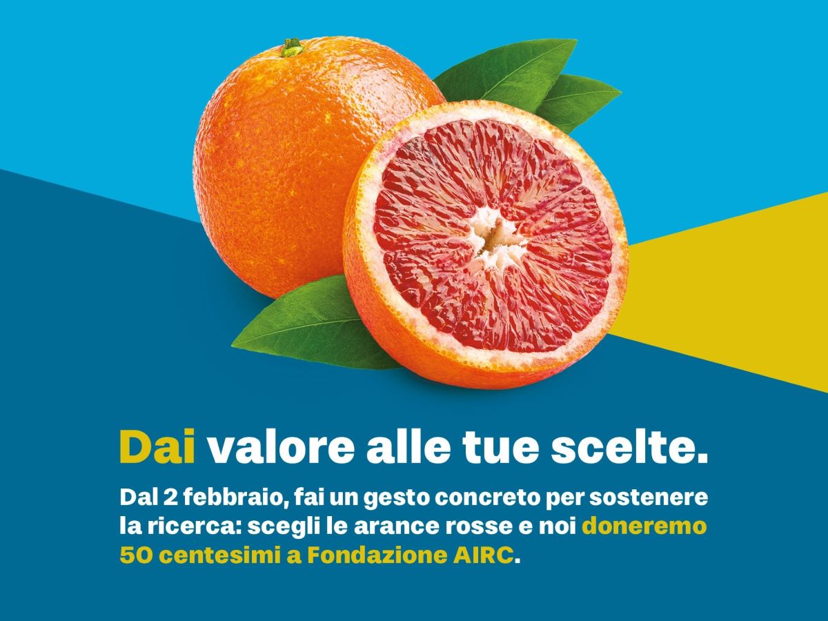 Coralis è al fianco di Airc per la campagna Arance Rosse per la ricerca