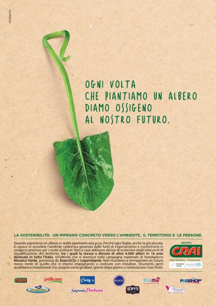 Gruppo Crai avvia 16 progetti di riqualificazione ambientale e di forestazione
