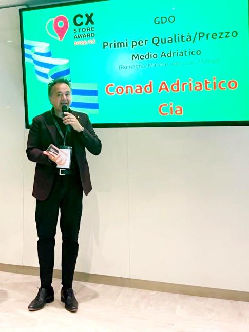 Conad Adriatico ottiene il CX Store Award per il migliore rapporto qualità/prezzo nelle Regioni del Centro Italia