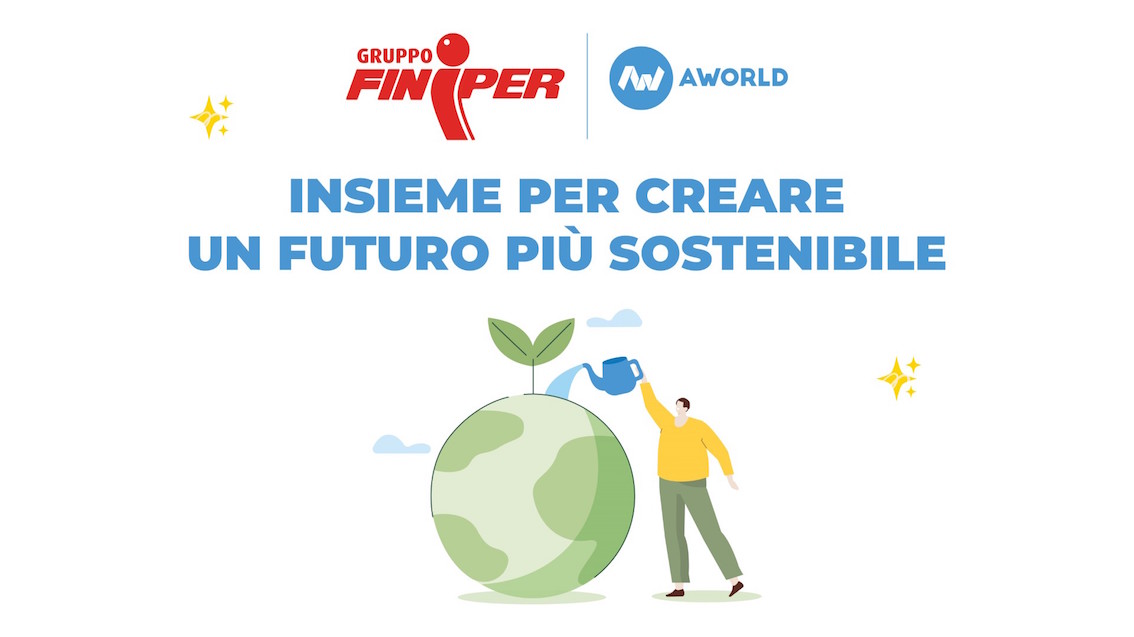 Finiper Canova Group annuncia la partnership con l'app AWorld