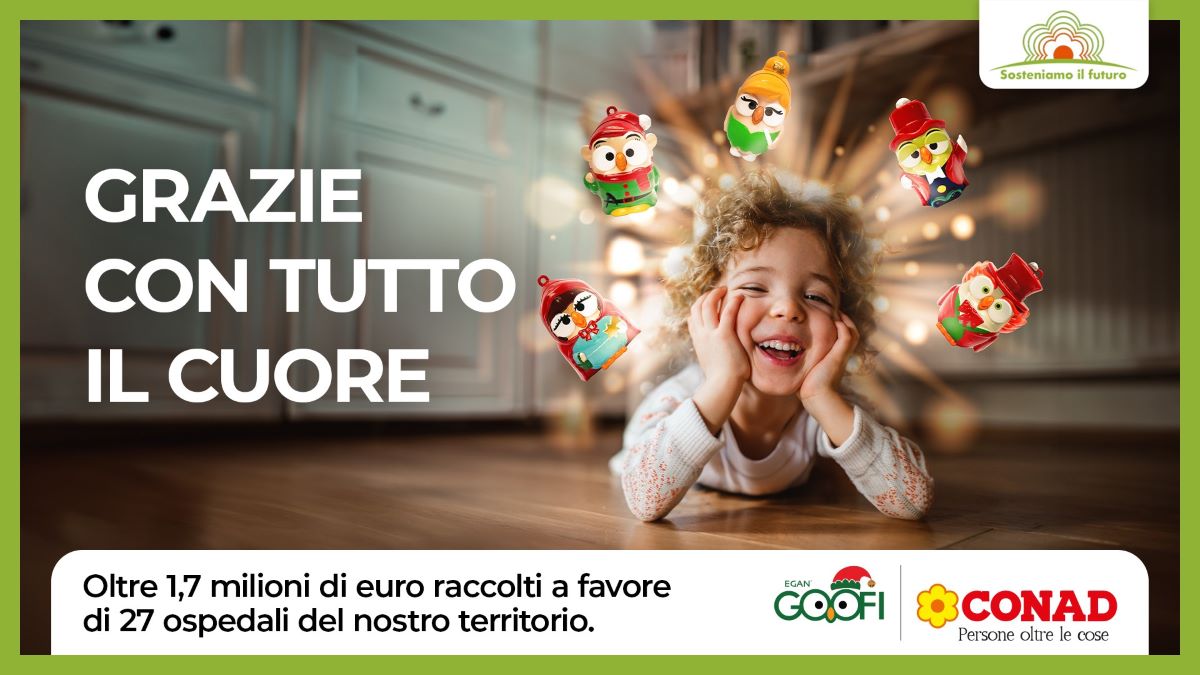 Conad dona oltre 1,7 milioni di euro a 27 ospedali italiani per sostenere i reparti pediatrici