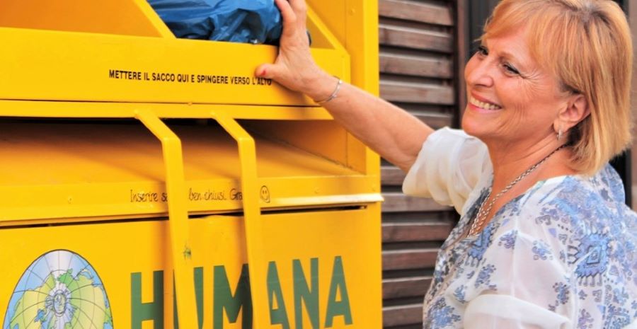 Humana People to People e Unes: raccolte oltre 7.800 tonnellate di abiti usati