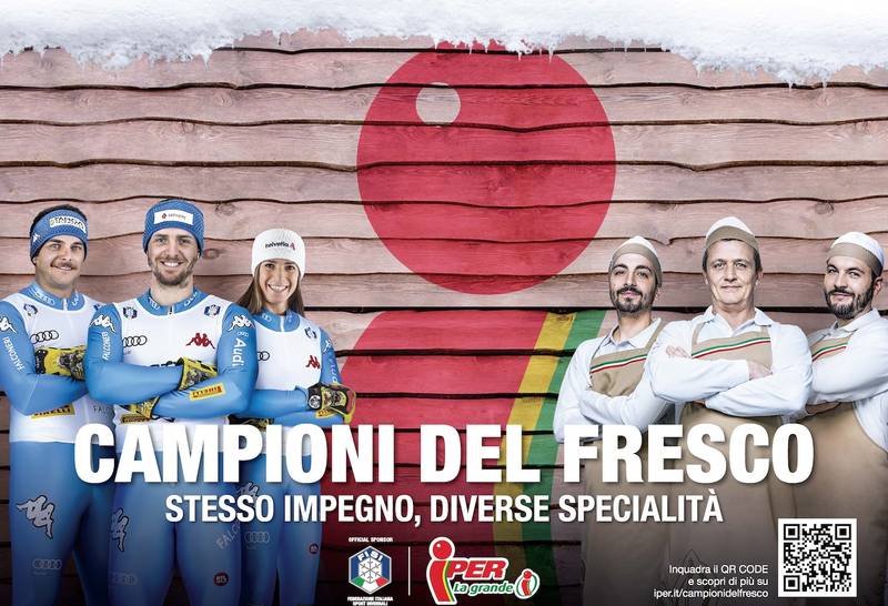 Iper La grande è sponsor della Fisi con la campagna "Campioni del fresco"