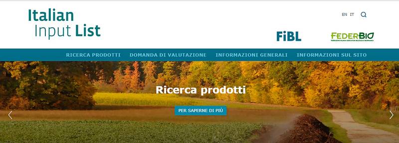 Green Retail  - "Italian Input List": nasce la piattaforma per il controllo dei mezzi tecnici utilizzabili in agricoltura biologica 