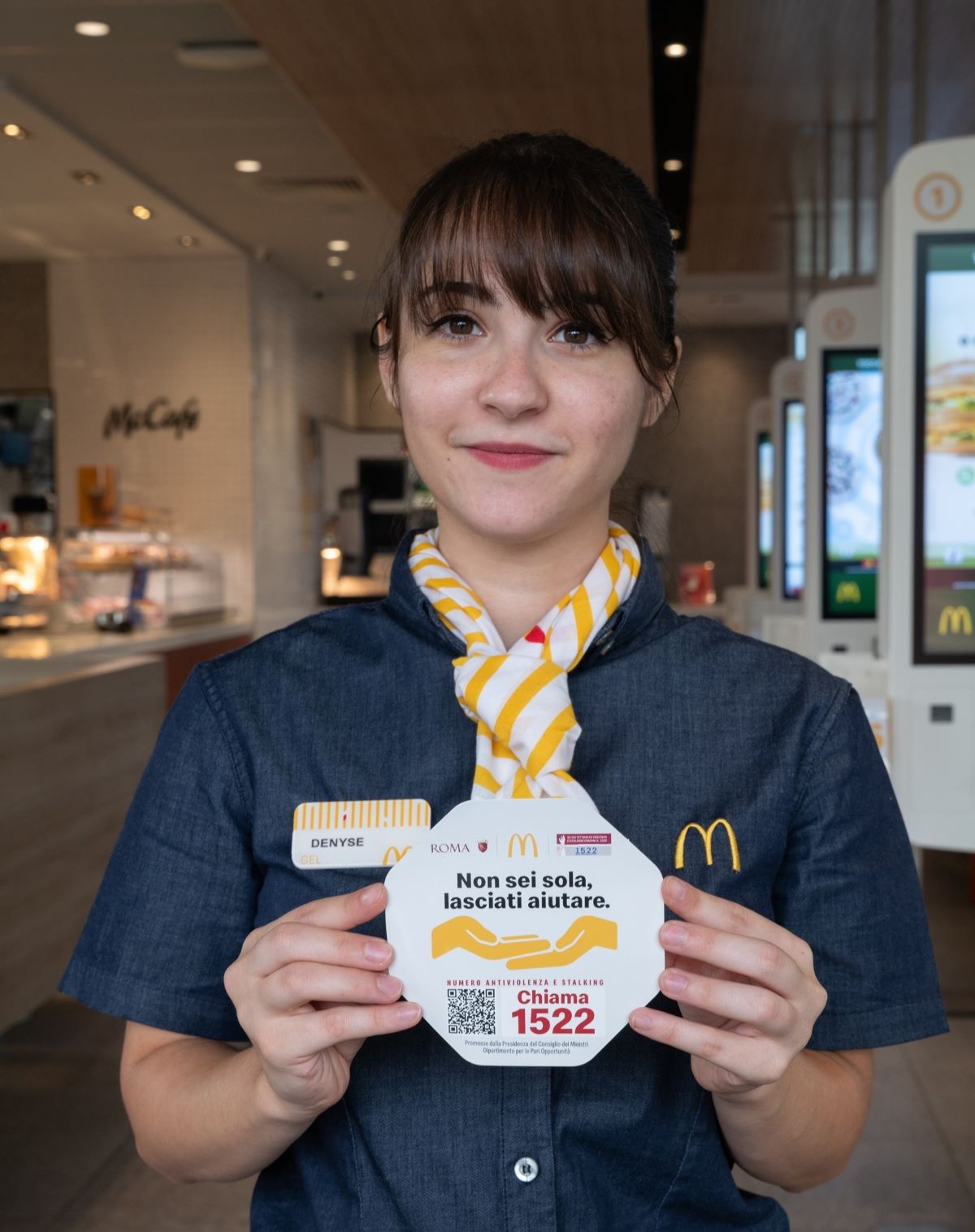 McDonald’s annuncia l’adesione all’iniziativa contro la violenza sulle donne “Non sei sola, lasciati aiutare”