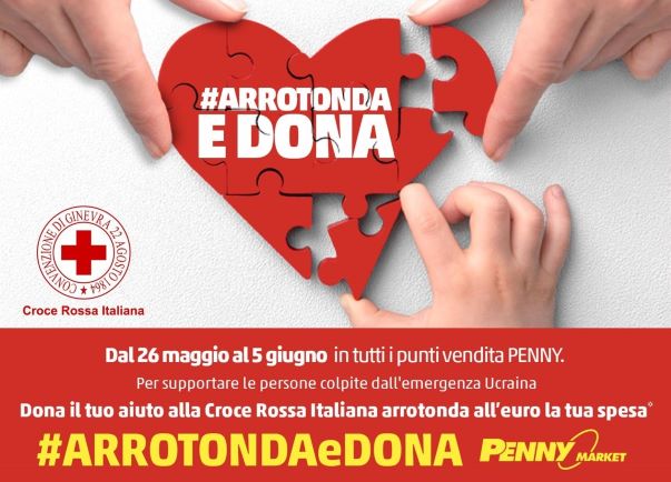 Arrotonda e Dona, l'iniziativa Penny Market con Croce Rossa Italiana