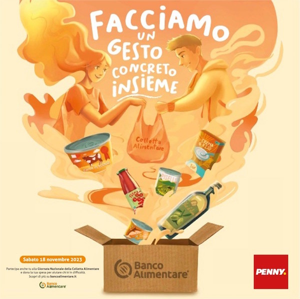 Penny Italia apre le porte alla colletta alimentare