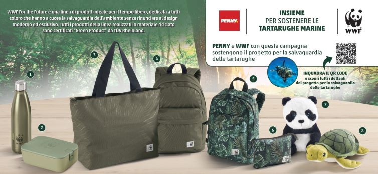 Wwf firma la nuova collezione di prodotti ecosostenibili dedicata ai clienti Penny Card