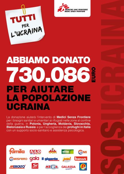 Selex: ad oggi 1 milione e 200 mila euro a sostegno del popolo ucraino