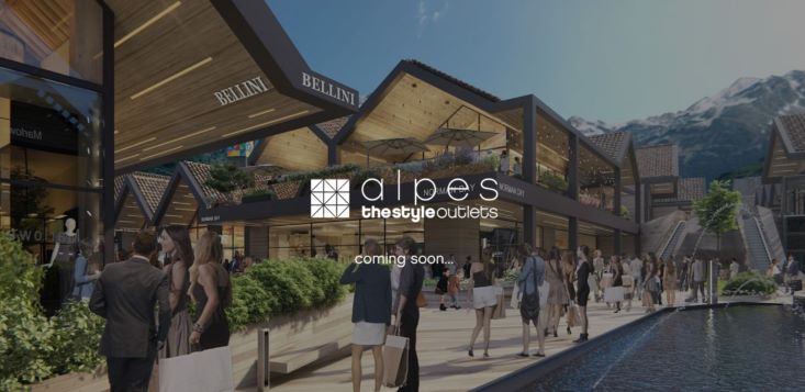 Neinver inizia i lavori per un nuovo outlet center, Alpes The Style Outlets