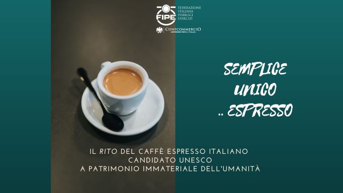 Green Retail  - Caffè espresso patrimonio Unesco, Fipe: "Un rito inclusivo unico al mondo" 