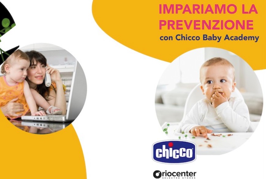 Chicco con Oriocenter per un progetto di formazione sulla salute e sicurezza dei più piccoli